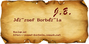 József Borbála névjegykártya