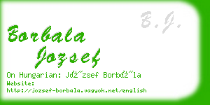 borbala jozsef business card